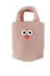 画像5: Cute Cartoon Big eyes fur Tote bag　 ビックアイトートもこもこバック (5)