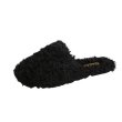 画像2: Women wool roll lazy flat bottom social Baotou half slippers　ウールロールレイジーフラットボトムソーシャルバオトウハーフスリッパ (2)