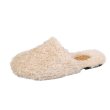 画像3: Women wool roll lazy flat bottom social Baotou half slippers　ウールロールレイジーフラットボトムソーシャルバオトウハーフスリッパ (3)