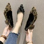 画像4: women's Leopard print high heels  pumps shoes　レオパードヒョウ柄ヒールパンプス (4)