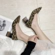画像5: women's Leopard print high heels  pumps shoes　レオパードヒョウ柄ヒールパンプス (5)