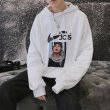 画像9: Unisex Men's NIKdas logo photo print Hoodie Parker sweatshirt  ユニセックス 男女兼用 ナイダス ニキダス フォトプリント スウェットフーディーパーカー トレーナー　 (9)