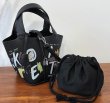 画像4: New Woman’s graffiti Tom & Jerry handbagbasket tote bag portable bucket bag　トム＆ジェリーグラフィックプリントバケットバッグトート ハンドバック　 (4)