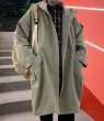 画像2: mid-length Hoody coat jacket   　 ミドル丈フーディーコートジャケット ブルゾン 男女兼用 (2)