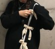 画像3: Bow Knot Black Pullover Knit sweater　ボウ リボンロング丈プルオーバーセーター ニット  (3)
