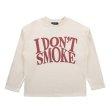画像5: DONSMOKE Don’t Smoke Print Long Sleeve Tee ドント スモーク ドンスモーク ロゴプリント ロングスリーブTシャツ ユニセックス 男女兼用 (5)