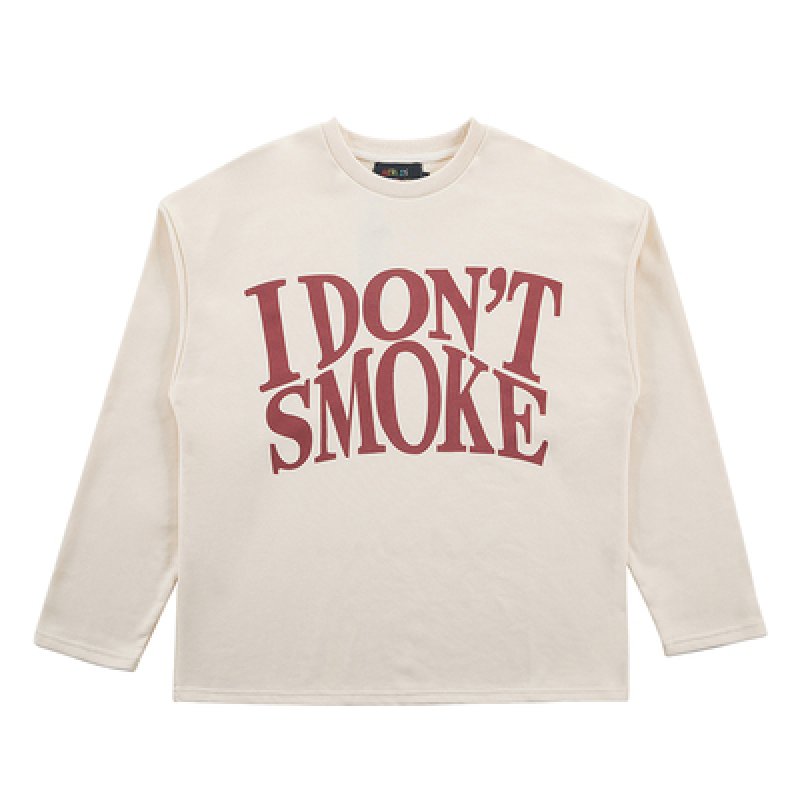 画像5: DONSMOKE Don’t Smoke Print Long Sleeve Tee ドント スモーク ドンスモーク ロゴプリント ロングスリーブTシャツ ユニセックス 男女兼用 (5)