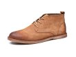 画像2:  men's leather  short boots Desert boots　メンズ ブリティッシュレースアップデザートブーツ スエード  (2)