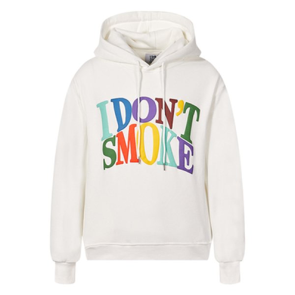 画像1: DONSMOKE I Don’t Smoke Dont Smoke Rainbow Print Sweat Pullover Hoodie 虹 レインボー アイ ドント スモーク ドンスモーク ロゴプリント  スウェットプルオーバー トレーナー パーカー ユニセックス 男女兼用 (1)