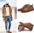 画像12:  men's leather  short boots Desert boots　メンズ ブリティッシュレースアップデザートブーツ スエード  (12)