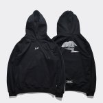 画像5: Dog back print hoodie Unisex  Hoodie Sweat Pullover Hoodie 　ドックプリントパーカー  スウェットプルオーバー トレーナー  ユニセックス 男女兼用 (5)