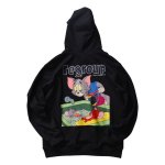 画像2: Tom and Jerry back print  hoodie Sweat Pullover Unisex  　トム＆ジェリー　トムとジェリーバックプリントパーカー  スウェットプルオーバー トレーナー  ユニセックス 男女兼用 (2)
