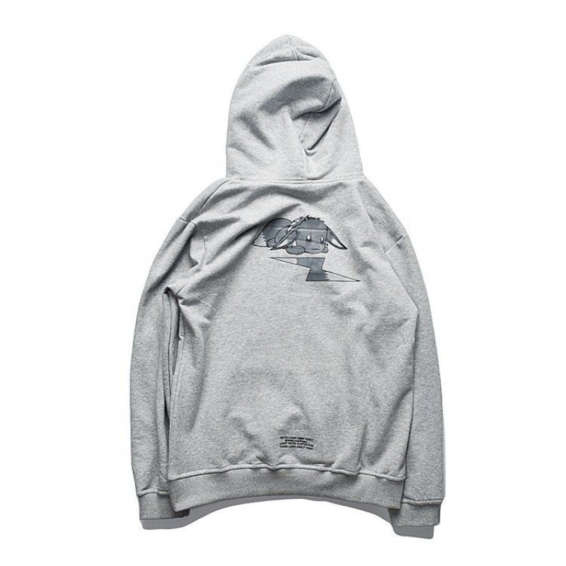 画像2: Dog back print hoodie Unisex  Hoodie Sweat Pullover Hoodie  ドックプリントパーカー  スウェットプルオーバー トレーナー  ユニセックス 男女兼用 (2)