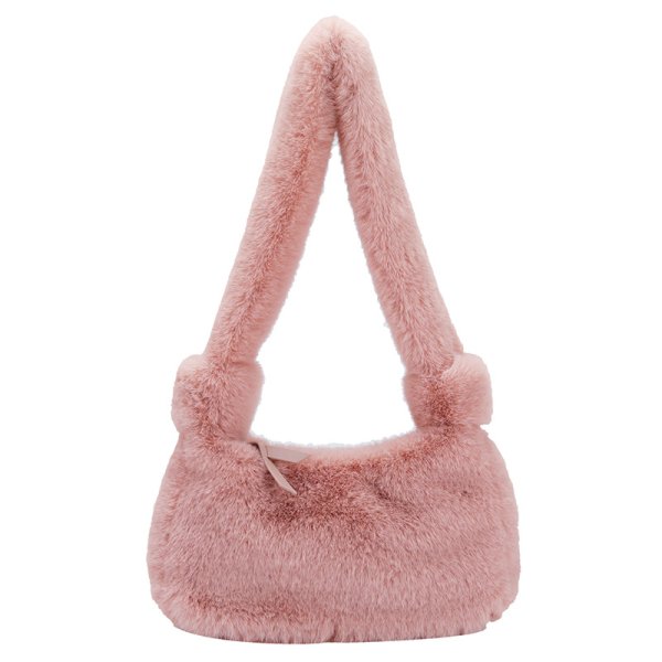 画像1:  Fur shoulder bag  もこもこファーショルダーバック (1)