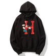 画像1: Unisex H Mark Popeye Sweatshirt Hooded Jacket pullover Sweatshirt  男女兼用Hマークポパイプリントフーディーパーカープルオーバースウェット トレーナー  (1)