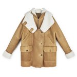 画像1: Oversized Shearling Coat 男女兼用 オーバーサイズ シアリング リアル ムートン 皮革スエード クロップ丈 ロング丈 コート (1)