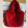 画像10: フェイクラビットファー エコファー トート バッグ fake rabbit eco fur tote bag  (10)