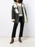 画像5: Oversized Shearling Coat 男女兼用 オーバーサイズ シアリング リアル ムートン 皮革スエード クロップ丈 ロング丈 コート (5)