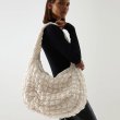 画像3: quilted wrinkled large capacity tote shoulder bag　即納キルティング絞りアンダーアームキャリングバッグショルダートートバッグ ショッピング　エコバック　 (3)