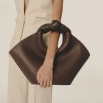 画像3: knotted handle carrying bag commuter shoulder bag　レザー ハンドル結び目キャリングバッグコミューターショルダートート２WAY バッグ 　 (3)