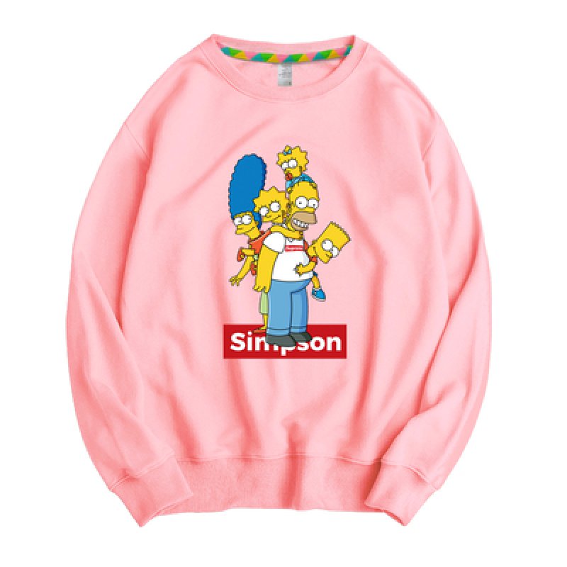 画像5: Unisex Simpson Simpsons Family Boxlogo Print Sweat Pullover 男女兼用 ラウンドネック シンプソン シンプソンズ ファミリー ボックスロゴプリント スウェット トレーナー プルオーバー (5)