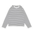 画像3: Double Smile Stripe Long Sleeve T Shirt ダブル スマイリーパッチ ボーダー ロングスリーブTシャツ (3)