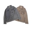 画像4:  Men's bear graffiti denim jacket  men and women メンズ ユニセックス 男女兼用ベアクマグラフィックデニムジャケット Gジャン コート (4)