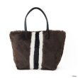 画像2: plush one-shoulder handbag large small cross-body handbag Tote Bag  もこもこファー トートショルダーショッピングバッグ (2)