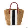 画像1: plush one-shoulder handbag large small cross-body handbag Tote Bag  もこもこファー トートショルダーショッピングバッグ (1)