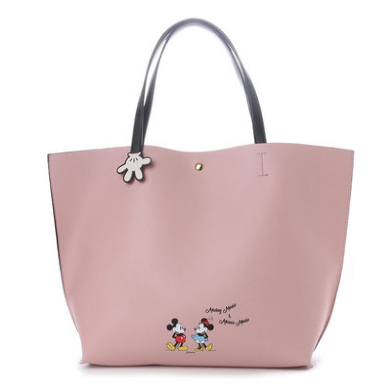 画像3: Mickey Minnie large-capacity one-shoulder handbag Tote Bag  ミッキー＆ミニー ペイント トートショルダーショッピングバッグ (3)