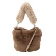 画像1:  Plush  Bucket Bag Tote Bag 　もこもこファー トートショルダーバッグ (1)