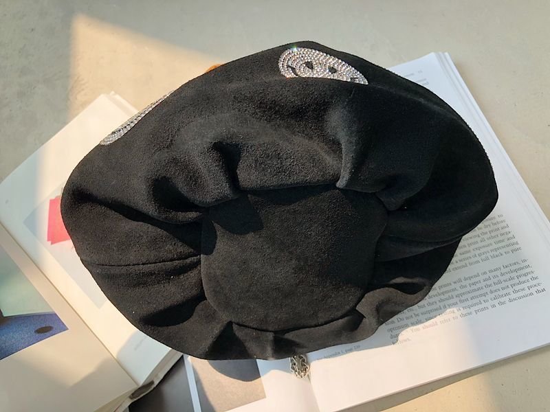 画像3: Matte Leather Elastic Smiley Pumpkin Bag Bucket Bag　スマイリーパンプキンバケットショルダーバッグ (3)