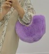 画像3: pearl ring rex rabbit fur grass fur hand carry one shoulder diagonal bag  Tote Bag  パールハンドルもこもこファー トートバッグ (3)