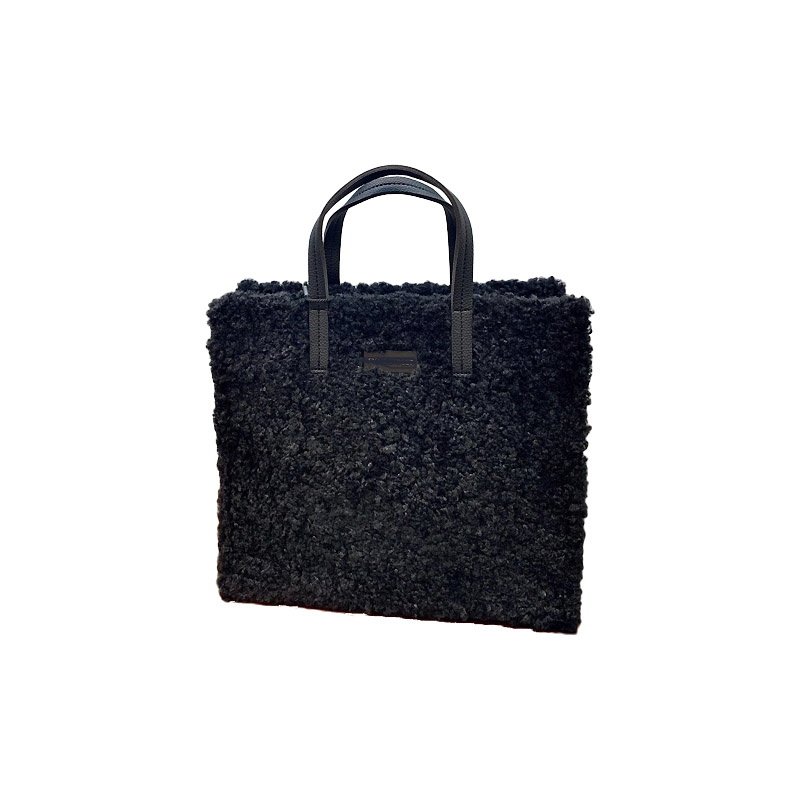画像5: Portable Plush Cute One Shoulder Cross Bag もこもこファートートショルダーバッグ (5)