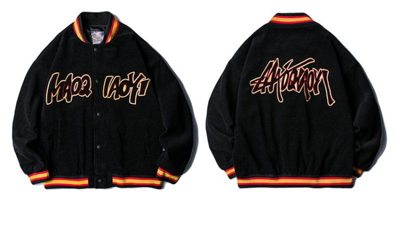 画像6: Men's Corduroy Baseball blouson stadium jumper jacket  men and women メンズ ユニセックス 男女兼用コーデュロイスタジャンスカジャンジャケット コート (6)