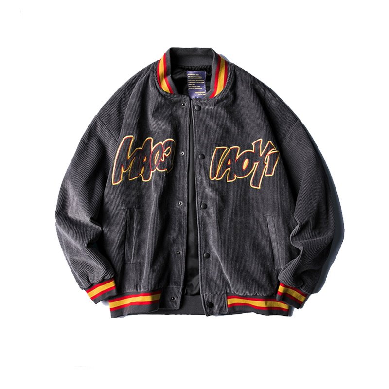 画像3: Men's Corduroy Baseball blouson stadium jumper jacket  men and women メンズ ユニセックス 男女兼用コーデュロイスタジャンスカジャンジャケット コート (3)