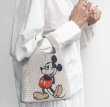画像5: Women's Mickey Mouse Rhinestone Tote Bag Disney ミッキーマウス ラインストーントートバッグ (5)