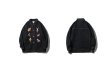 画像2:  Men's Unisex TINTIN embroidered denim G jumper blouson stadium jumpedenim jacket  men and women メンズ ユニセックス 男女兼用 タンタンデニムジャケット Gジャン コート (2)