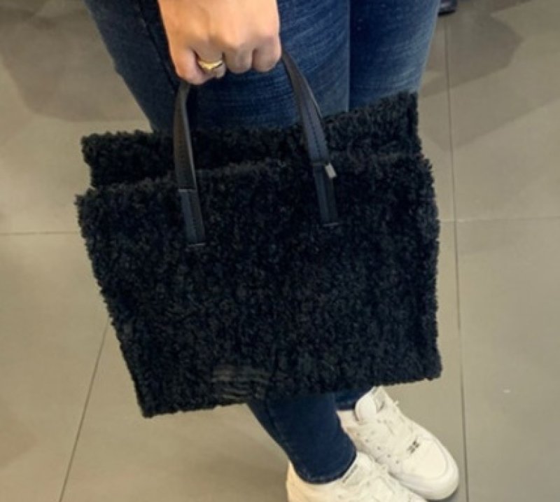 画像7: Portable Plush Cute One Shoulder Cross Bag もこもこファートートショルダーバッグ (7)