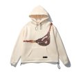 画像2: Bodybag Trompe l'oeil Oversized loose long sleeve pullover sweat shirt hoodie ボディバッグ ウエストポーチ だまし絵 オーバーサイズ プリントプルオーバ ートレーナー パーカー (2)