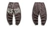 画像6: Men's men and women  letter printing plus velvet casual trousers casual pants Sweat pants　ユニセックスパンツ男女兼用ルーズフィットレタープリントスウェットパンツ (6)