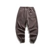 画像4: Men's men and women  letter printing plus velvet casual trousers casual pants Sweat pants　ユニセックスパンツ男女兼用ルーズフィットレタープリントスウェットパンツ (4)