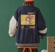 画像3:  Men's Tom & Jerry stadium jumper jacket  men and women メンズ ユニセックス 男女兼用トム＆ジェリースタジャンスカジャンジャケット コート (3)