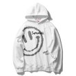 画像2: SENSELESS men's smile smiley loose hooded sweater ユニセックス 男女兼用 センスレス スマイル フーディー パーカー スウェット トレーナー (2)