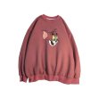画像6: Tom and Jerry Sweat Shirt Pullover ペアやファミリーで トム＆ジェリー オーバーサイズ スウェット トレーナー ユニセックス 男女兼用 幅広いサイズ (6)