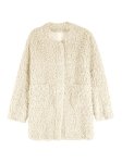画像4: Little Lamb Wool Coat  Jacket   ラムウールファーミドル丈カジュアルコートジャケット (4)