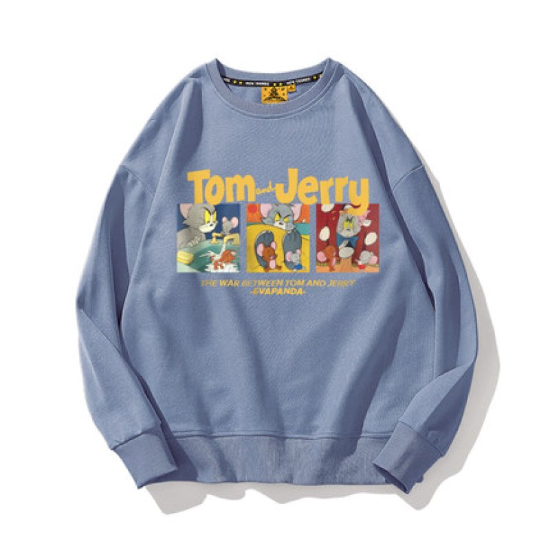 画像3: Tom and Jerry Unisex Hoodie & Pullover loose hooded sweater ユニセックス 男女兼用 トムとジェリートム&ジェリーフーディー パーカー スウェット トレーナー (3)