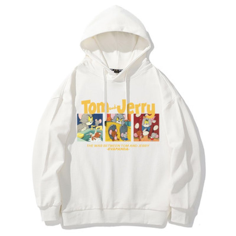 画像11: Tom and Jerry Unisex Hoodie & Pullover loose hooded sweater ユニセックス 男女兼用 トムとジェリートム&ジェリーフーディー パーカー スウェット トレーナー (11)