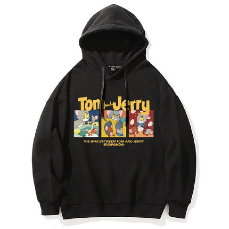 画像10: Tom and Jerry Unisex Hoodie & Pullover loose hooded sweater ユニセックス 男女兼用 トムとジェリートム&ジェリーフーディー パーカー スウェット トレーナー (10)