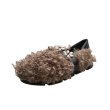 画像3: women's Hairy fur  Flat Shoes pump  フラットファービジュー付きパンプス スリッパシューズ  (3)